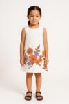 Robe trapèze fleurie en coton