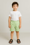 Short garçon vert pastel confortable