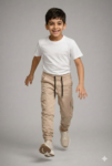 pantalon cargo beige