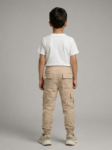 pantalon cargo beige