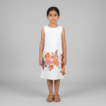 Robe trapèze fleurie en coton