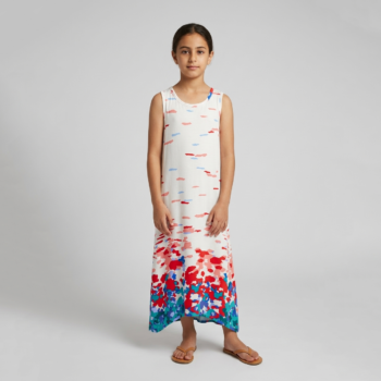 Robe fille motif coloré été