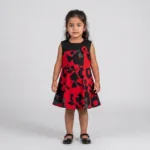 Robe volantée à imprimé fleurs