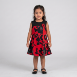 Robe volantée à imprimé fleurs