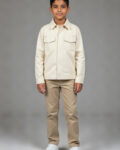Veste garçon beige à poches